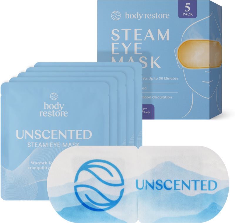 Body Restore Steam Eye Mask Unscented mască pentru zona ochilor fara parfum 5 buc