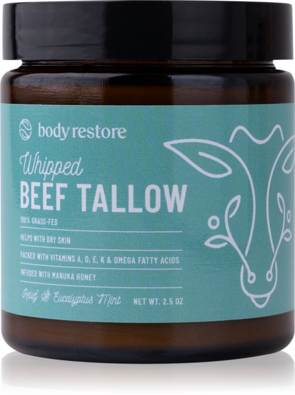 Body Restore Whipped Beef Tallow Balm Eucalyptus & Mint crema de corp nutritiva 73 ml