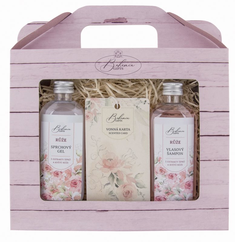 Bohemia Gifts & Cosmetics Roses set cadou cu aromă de trandafiri