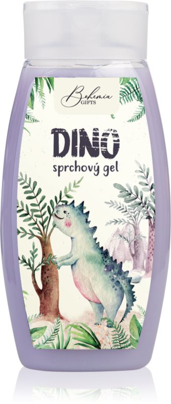 Bohemia Gifts & Cosmetics Dino Blueberry gel de duș pentru copii 250 ml
