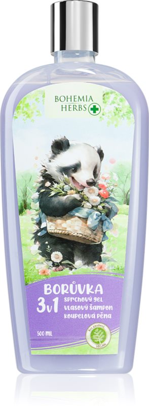 Bohemia Gifts & Cosmetics Bohemia Herbs Blueberry spumant de baie și gel de duș pentru copii 500 ml