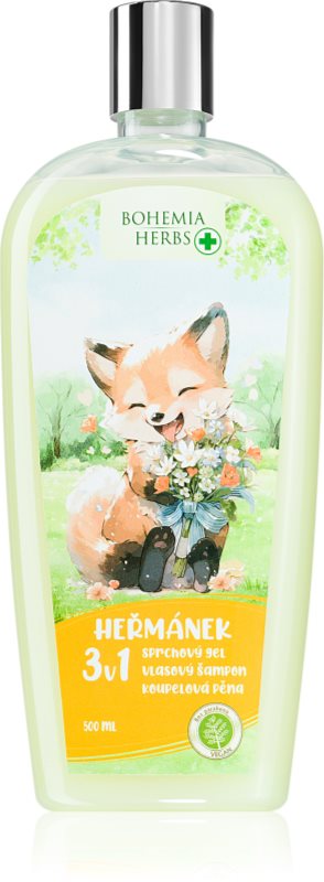 Bohemia Gifts & Cosmetics Bohemia Herbs Chamomile spumant de baie și gel de duș pentru copii 500 ml