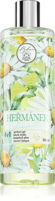 Bohemia Gifts & Cosmetics Flower Line Chamomilla gel de duș pentru corp și păr 4 in 1 400 ml