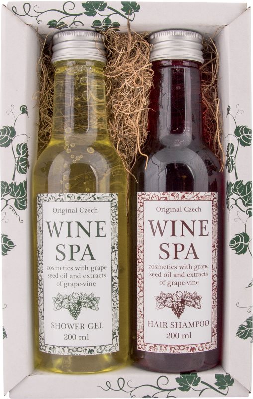Bohemia Gifts & Cosmetics Wine Spa set cadou in dus
