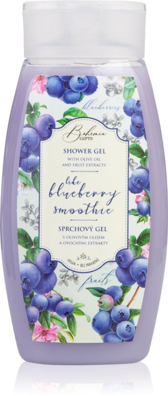 Bohemia Gifts & Cosmetics Like Blueberry Smoothie gel de duș 250 ml