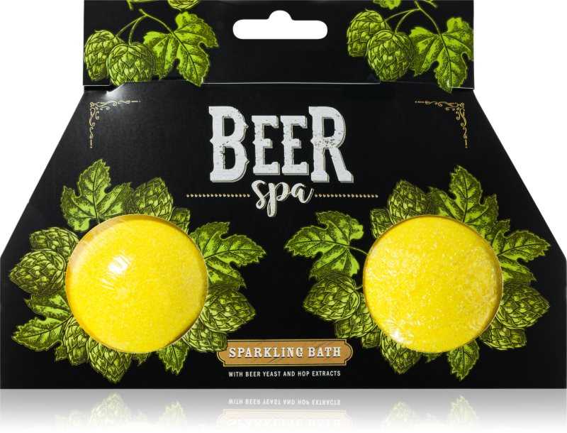 Bohemia Gifts & Cosmetics Beer Spa Bombe efervescente de baie 2x100 g