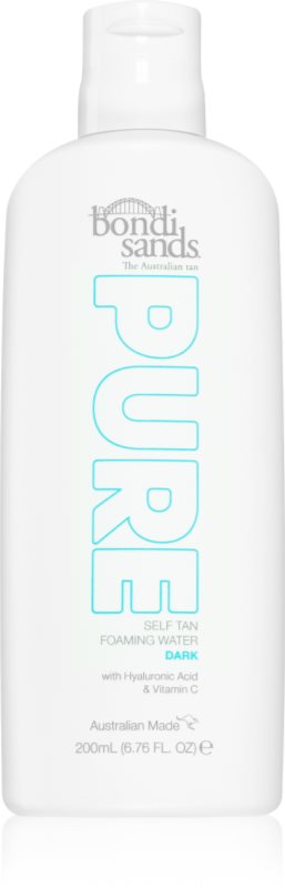 Bondi Sands Pure Self Tan Foaming Water Dark spuma autobronzanta cu efect de hidratare 200 ml