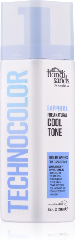 Bondi Sands Technocolor Sapphire spuma autobronzanta culoare Cool Natural 200 ml