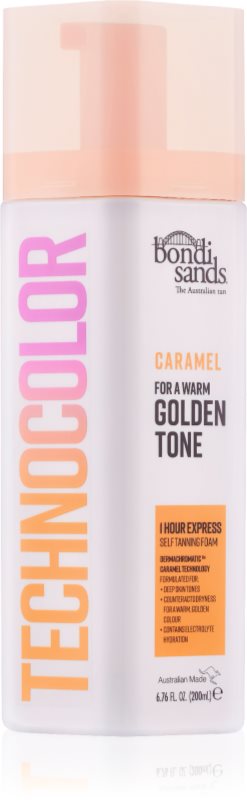 Bondi Sands Technocolor Caramel spuma autobronzanta culoare Warm Hydrated Glow 200 ml