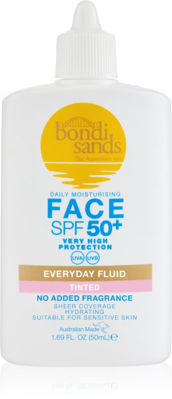 Bondi Sands SPF 50+ Everyday Face Fluid Fluid nuantator cu textura usoara faciale SPF 50+ 50 ml