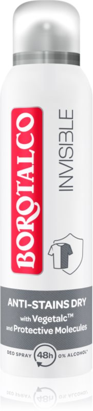 Borotalco Invisible deodorant spray impotriva petelor albe si galbene