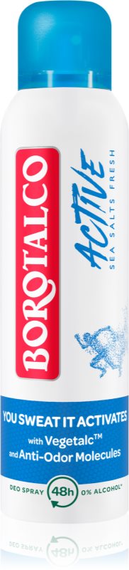 Borotalco Active Sea Salts deodorant spray cu o eficienta de 48 h 150 ml