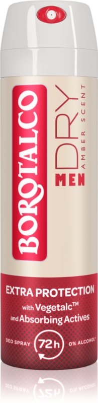 Borotalco MEN Dry deodorant spray 72 ore parfum Amber 150 ml