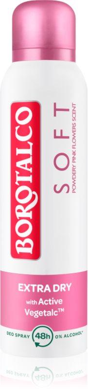 Borotalco Soft Talc & Pink Flower deodorant spray fară alcool 150 ml