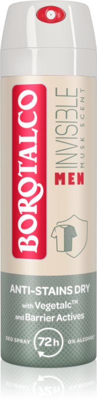 Borotalco MEN Invisible deodorant spray 72 ore parfum Musk 150 ml