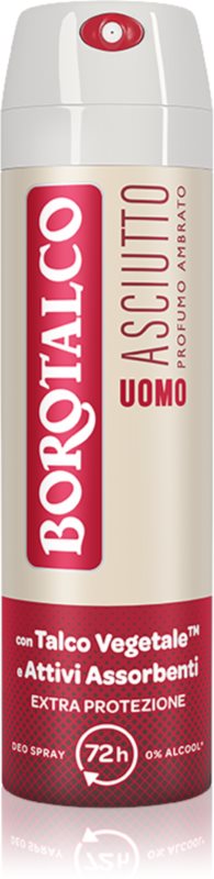 Borotalco MEN Dry deodorant spray 72 ore parfum Amber 40 ml