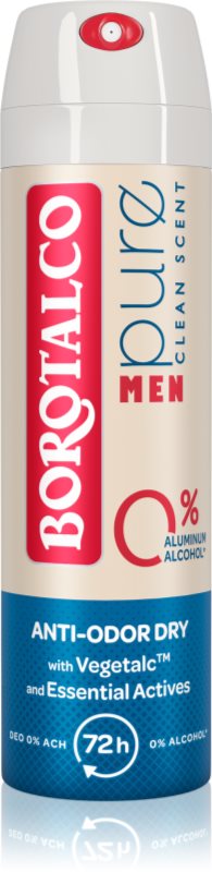 Borotalco MEN Pure Deodorant Spray fara continut de aluminiu pentru barbati 150 ml