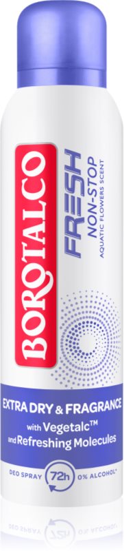 Borotalco Non-Stop Fresh Aquatic Flowers deodorant spray 72 ore 150 ml