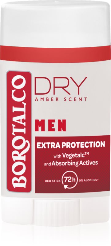 Borotalco MEN Dry deodorant stick 72 ore pentru bărbați Amber Scent 40 ml