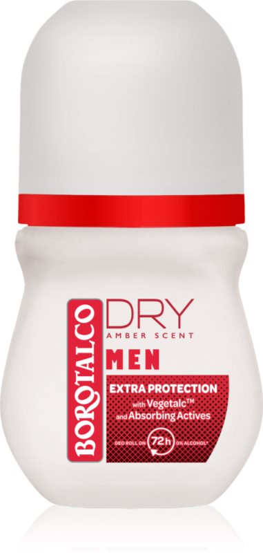 Borotalco MEN Dry Deodorant roll-on 72 ore parfum Amber 50 ml