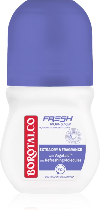 Borotalco Non-Stop Fresh Aquatic Flowers Deodorant roll-on 72 ore 50 ml
