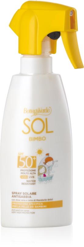 Bottega Verde Sol Bimbo spray pentru protectie solara pentru copii cu aloe vera SPF 50+ 250 ml