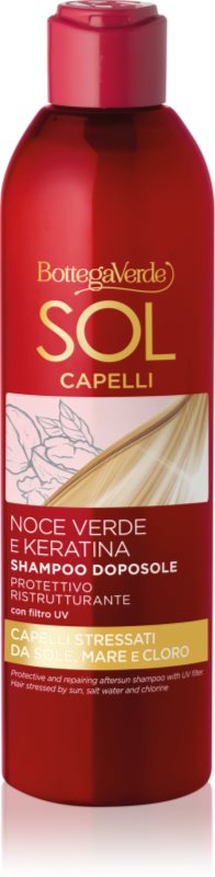 Bottega Verde Sol Capelli șampon de protecție și hidratare  dupa expunerea la soare 250 ml