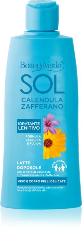 Bottega Verde Sol Calendula & Zafferano lotiune dupa bronzat corp si fata 200 ml