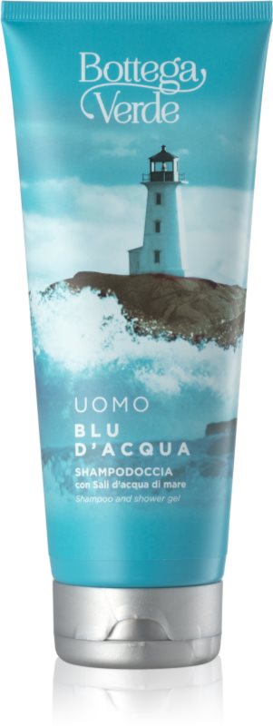 Bottega Verde Blu d´Acqua 2 in 1 gel de dus si sampon cu sare de mare 200 ml