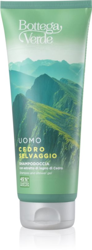 Bottega Verde Cedro Selvaggio 2 in 1 gel de dus si sampon 200 ml