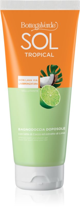 Bottega Verde Sol Cocco Lime gel de dus si baie dupa expunerea la soare 200 ml