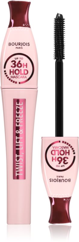 Bourjois Twist, Lift & Freeze Mascara cu un efect de push-up culoare 001 Black 8 ml