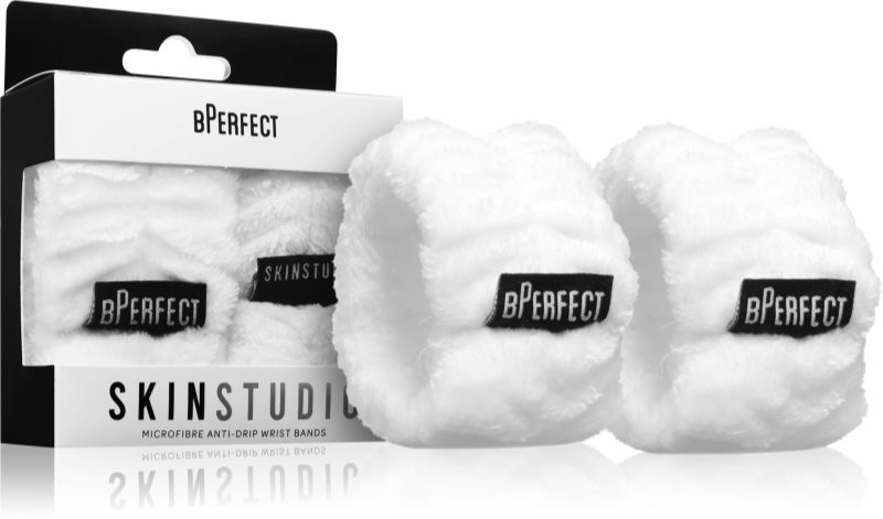 BPerfect Skin Studio Wristbands brățară absorbantă pentru spălarea feței cu microfibre 2 buc