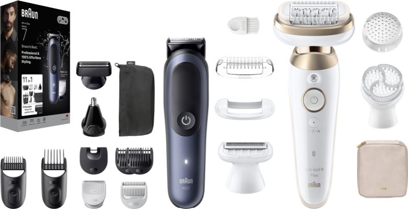 Braun Silk-épil 9 & All-In-One Series 7 set pentru par si corp