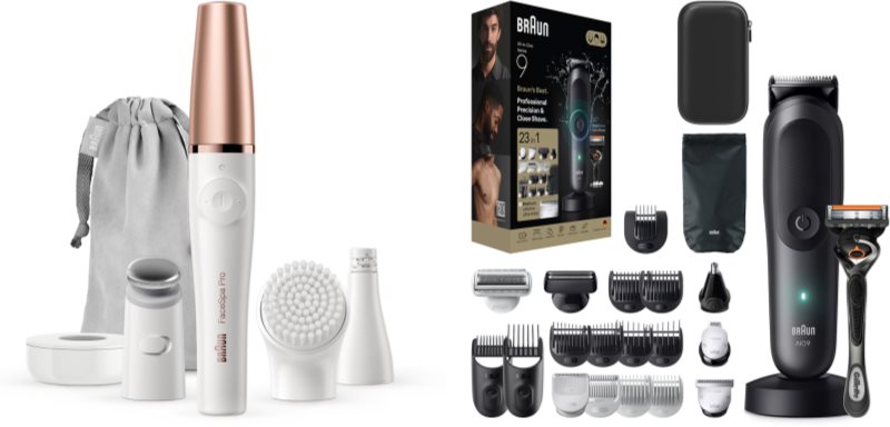 Braun FaceSpa Pro SE911 & All-in-One Series 9 set pentru ten, păr și barbă