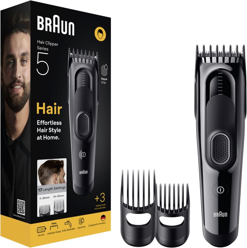 Braun Series 5 HC5530 aparat pentru tuns parul cu 3 instrumente de styling 1 buc