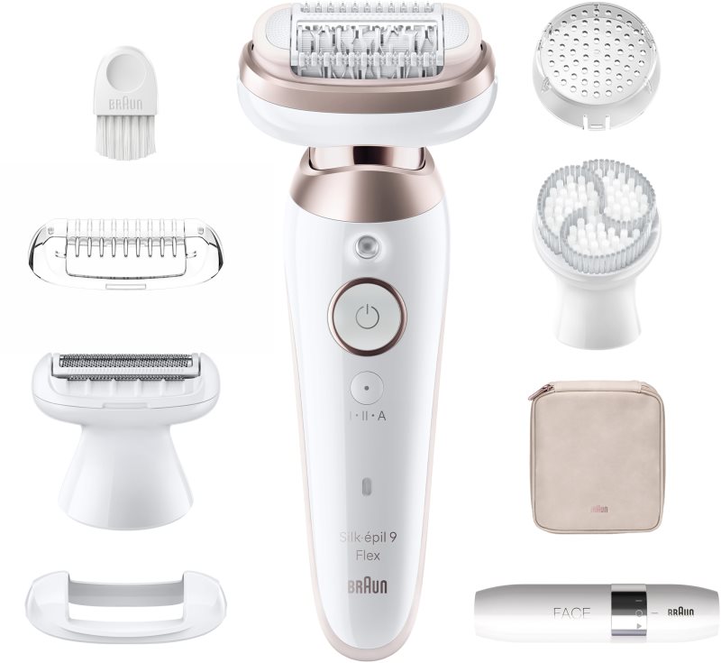 Braun Silk-épil 9 9360 Flex epilator cu cap complet flexibil pentru picioare, corp și axile 1 buc