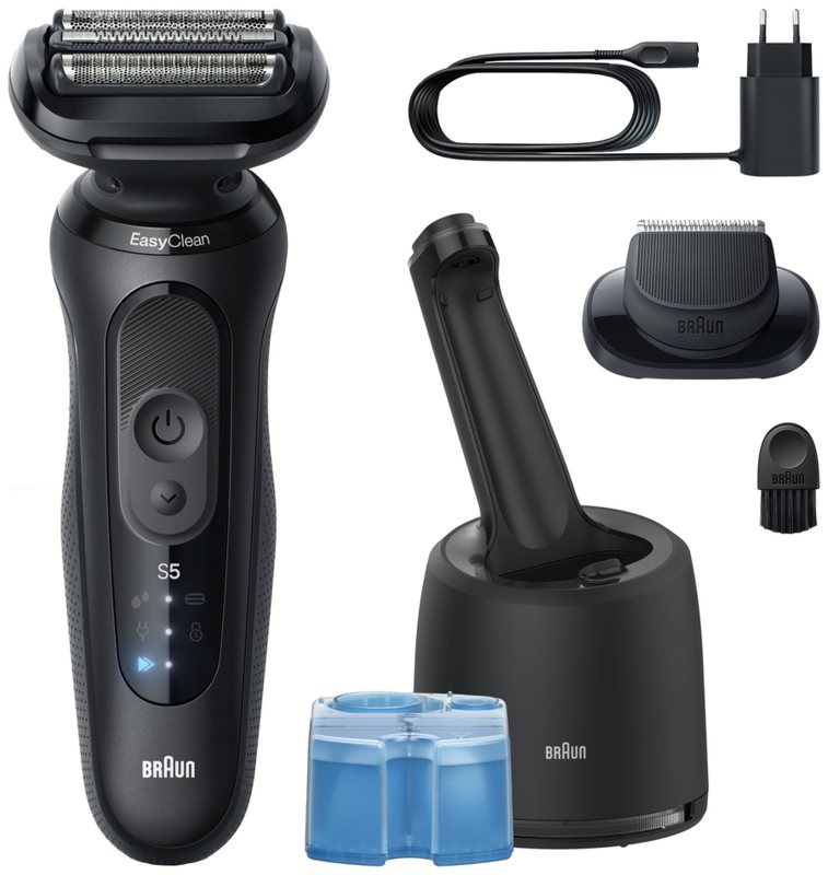 Braun Series 5 52-N7200cc Aparat de bărbierit electric cu stație pentru curățare și încărcare SmartCare Black 1 buc