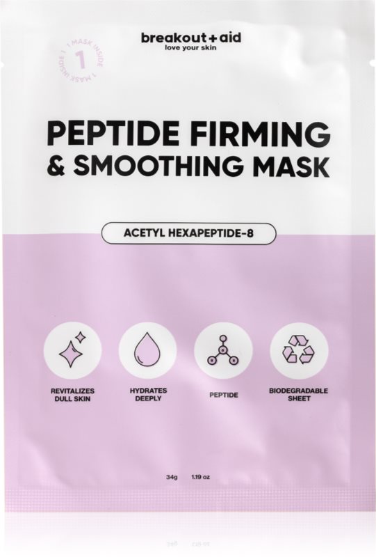 breakout + aid Peptide Firming & Smoothing Mask masca pentru celule cu peptide 34 g