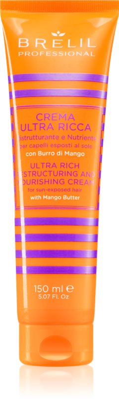 Brelil Professional Crema Ultra Ricca crema nutritiva reconstructiva pentru parul deteriorat de efectele solare , clor si sare 150 ml