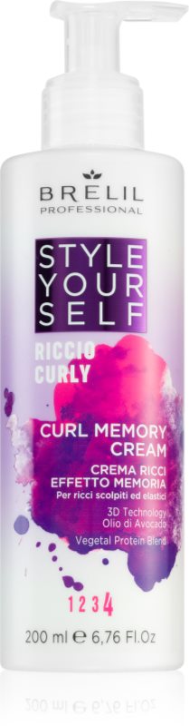 Brelil Professional Style YourSelf Curl Memory Cream crema pentru definire pentru par ondulat si cret 200 ml