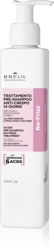 Brelil Professional No Frizz 14 Days No Frizz Treatment tratament pre-sampon pentru par indisciplinat 200 ml