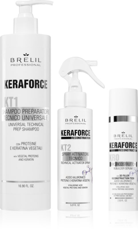 Brelil Professional Keraforce set pentru un aspect perfect al parului 3 buc