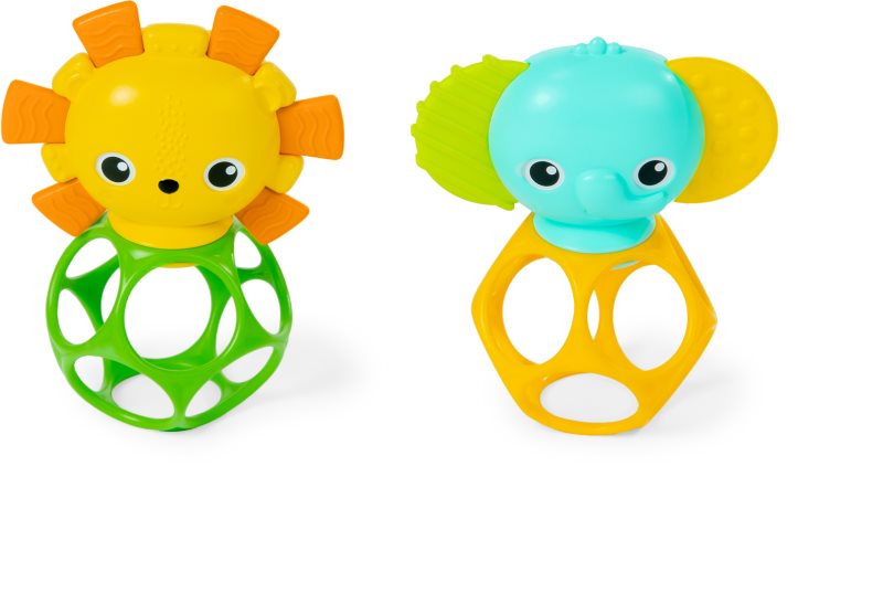 Bright Starts Soother Pals™ Easy-Grasp jucarie pentru dentiție 3 m+ 2 buc