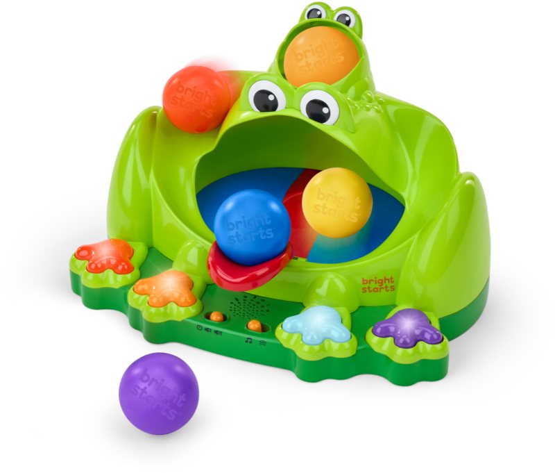 Bright Starts Poppin' Ball Frog jucărie cu activități cu melodie 6 m+ 1 buc