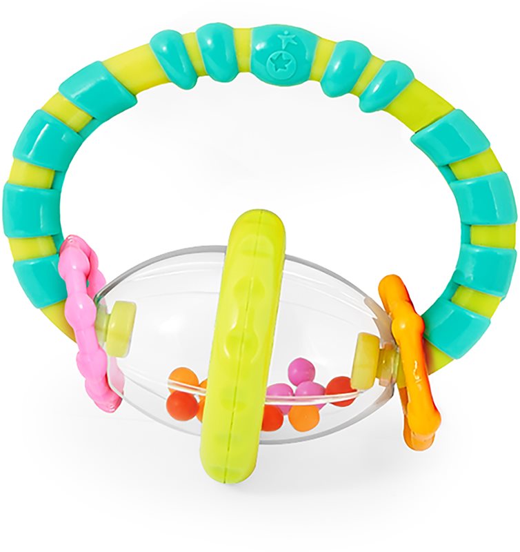 Bright Starts Teether & Rattle jucărie zornăitoare pentru dentiție I. 3m+ 1 buc