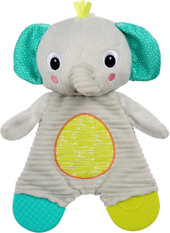 Bright Starts Snuggle&Teethe jucărie pentru dentiție 0 m+ Elephant 1 buc