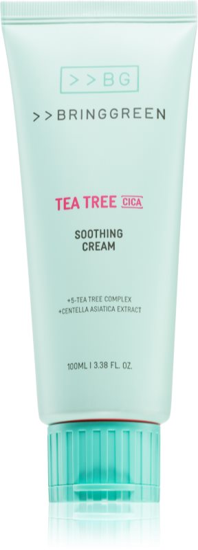 BRINGGREEN Tea Tree Cica Soothing Cream Plus cremă intens hrănitoare cu efect calmant 100 ml