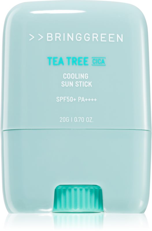 BRINGGREEN Tea Tree Cica Cooling Sun Stick crema protectoare pentru fata stick SPF 50+ 20 g