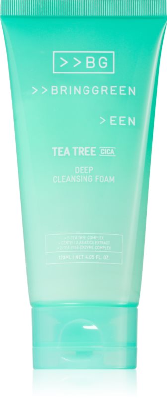 BRINGGREEN Tea Tree Cica Deep Cleansing Foam Spuma curatare intensa. cu efect calmant 120 ml
